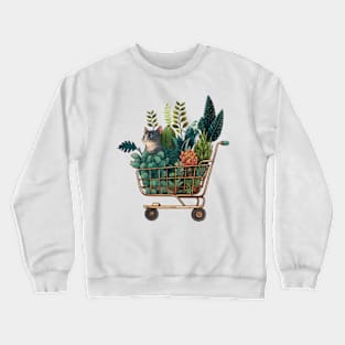 Cat And Plants Crewneck Sweatshirt